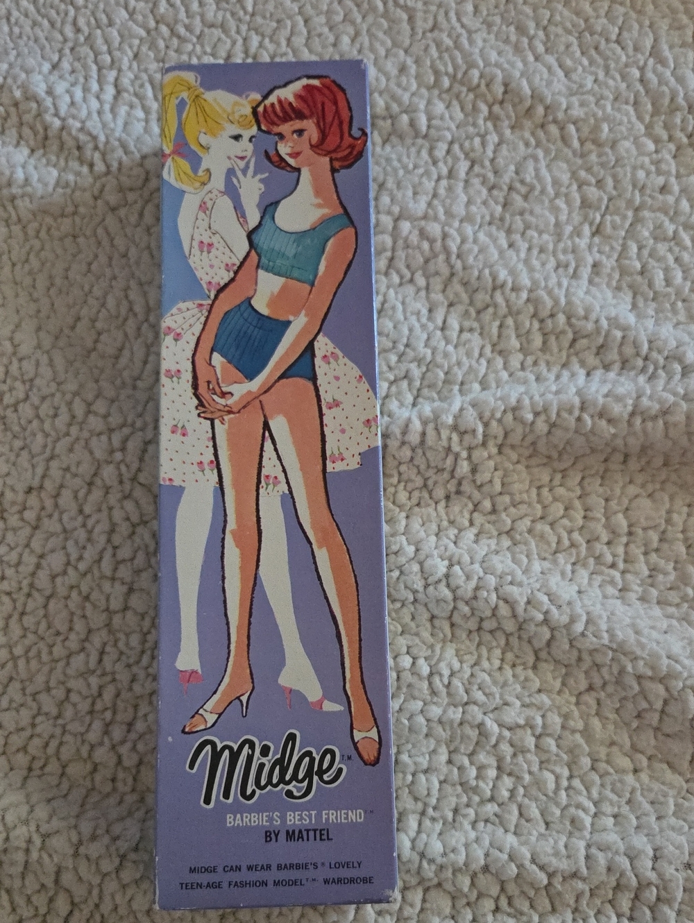 NIB Midge Barbie's Best Friend/Pedestal Stock #860 Blonde By  Mattel